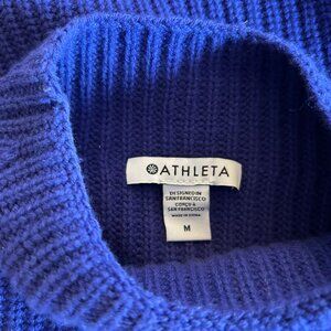 Athleta Women's Merino Wool & Cashmere Sweater, size M, Deep Eggplant color